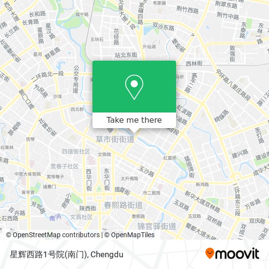 星辉西路1号院(南门) map