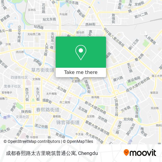 成都春熙路太古里晓筑普通公寓 map
