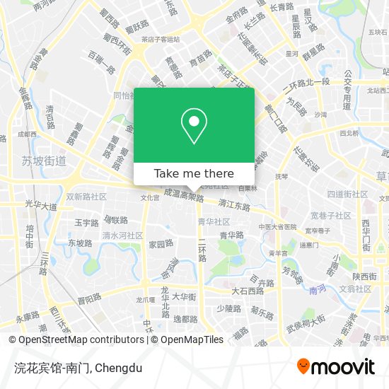 浣花宾馆-南门 map