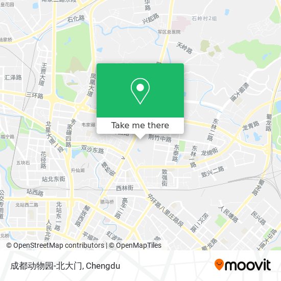成都动物园-北大门 map