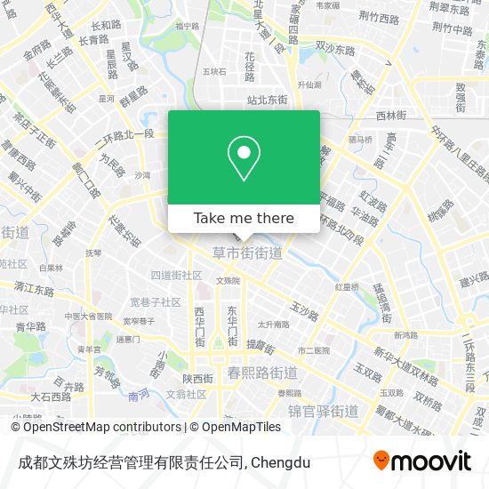 成都文殊坊经营管理有限责任公司 map