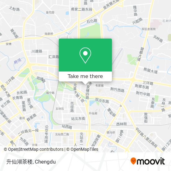 升仙湖茶楼 map