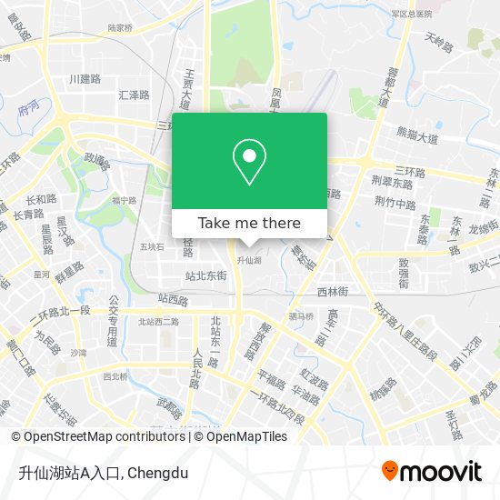 升仙湖站A入口 map
