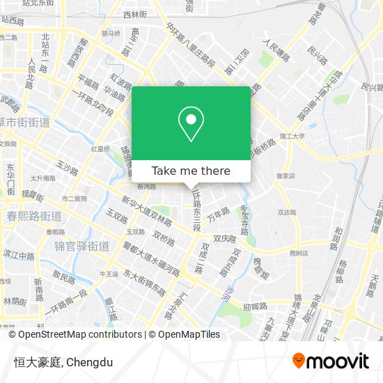 恒大豪庭 map