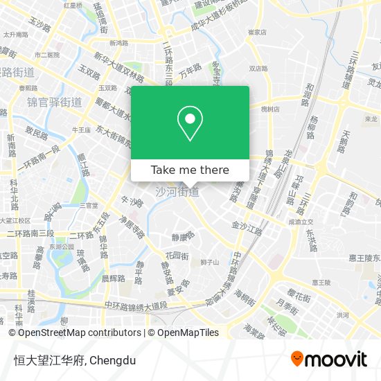 恒大望江华府 map