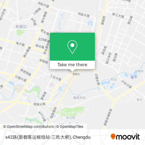 x42路(新都客运枢纽站-三邑大桥) map