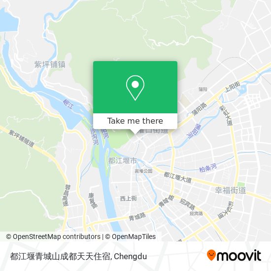 都江堰青城山成都天天住宿 map