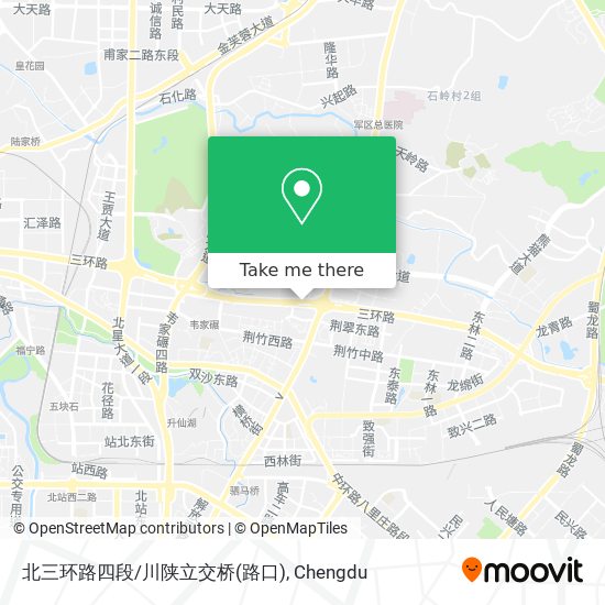 北三环路四段/川陕立交桥(路口) map