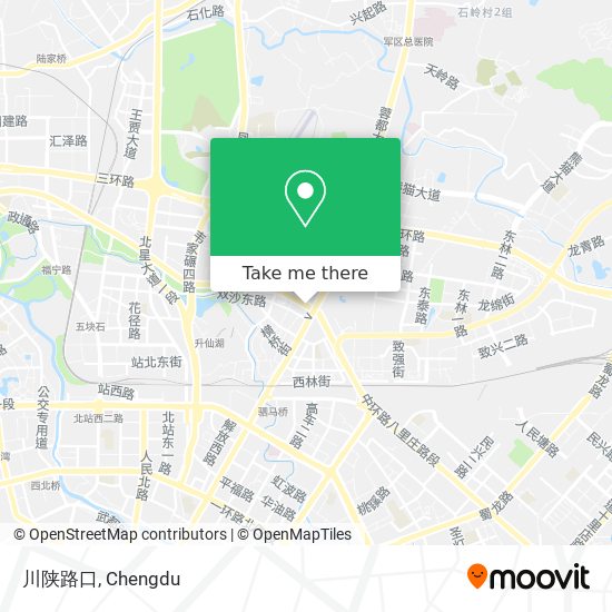 川陕路口 map