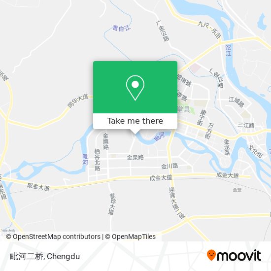 毗河二桥 map