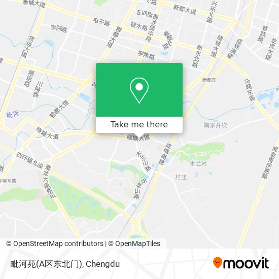 毗河苑(A区东北门) map