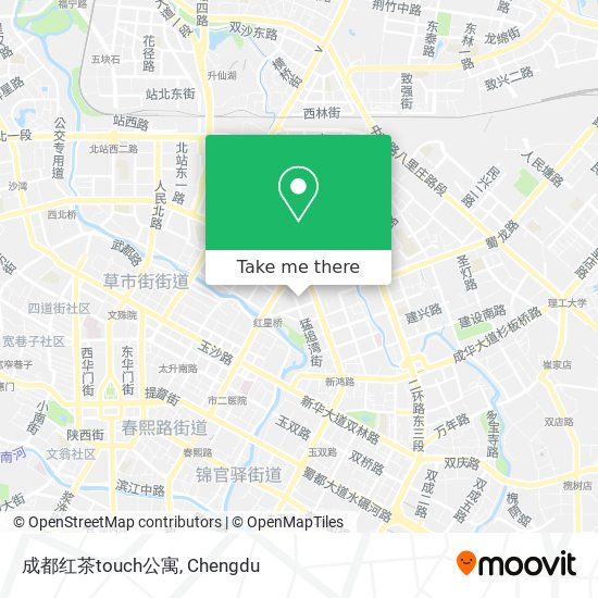 成都红茶touch公寓 map