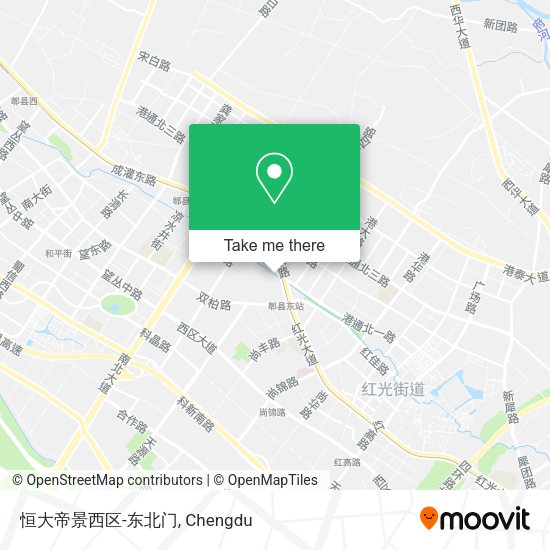 恒大帝景西区-东北门 map