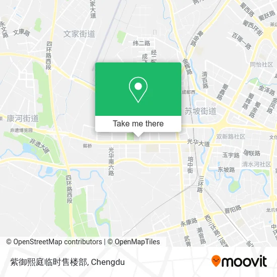 紫御熙庭临时售楼部 map