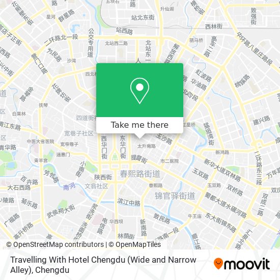 Travelling With Hotel Chengdu (Wide and Narrow Alley) map