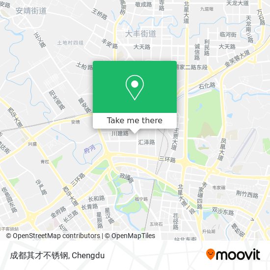 成都其才不锈钢 map