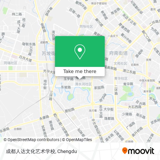 成都人达文化艺术学校 map