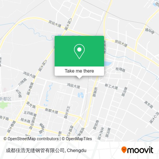 成都佳浩无缝钢管有限公司 map