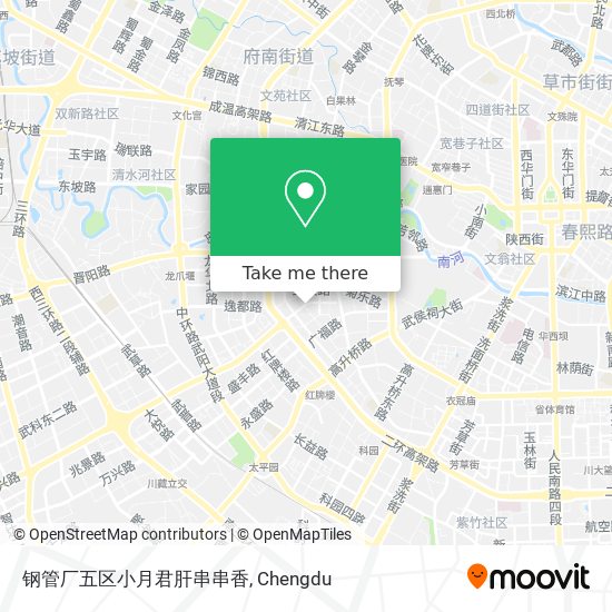 钢管厂五区小月君肝串串香 map