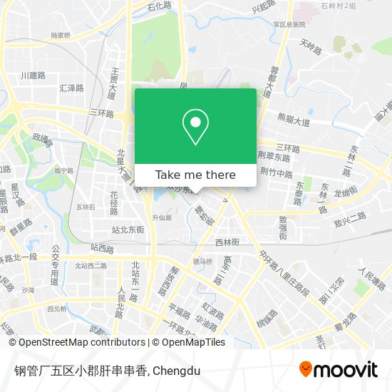 钢管厂五区小郡肝串串香 map