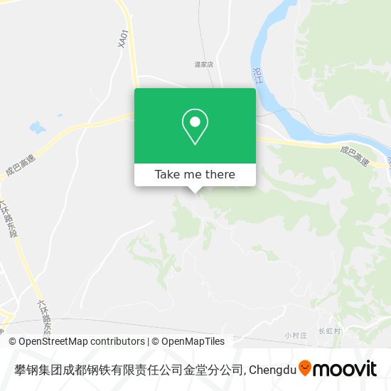 攀钢集团成都钢铁有限责任公司金堂分公司 map