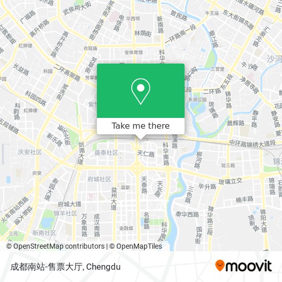 成都南站-售票大厅 map