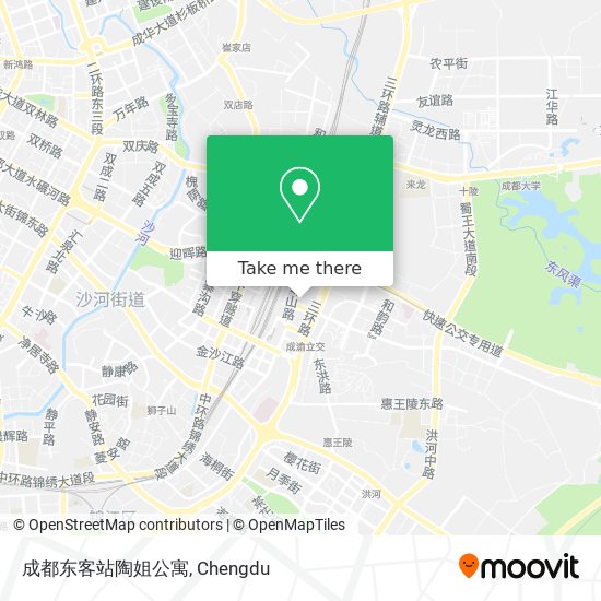 成都东客站陶姐公寓 map