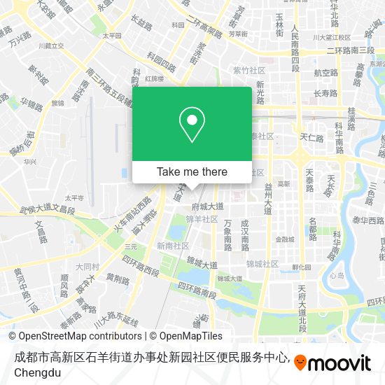 成都市高新区石羊街道办事处新园社区便民服务中心 map