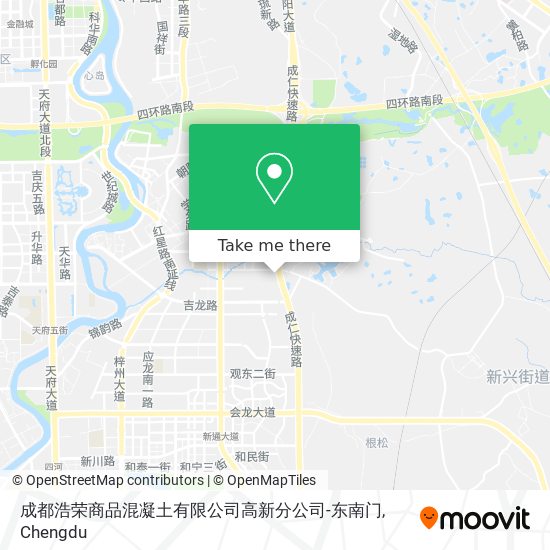 成都浩荣商品混凝土有限公司高新分公司-东南门 map