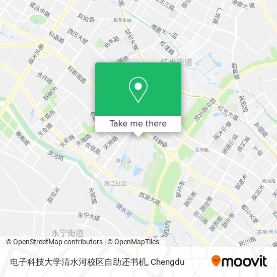 电子科技大学清水河校区自助还书机 map