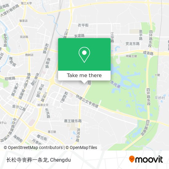 长松寺丧葬一条龙 map
