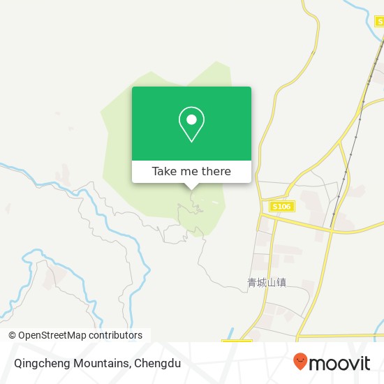 Qingcheng Mountains map