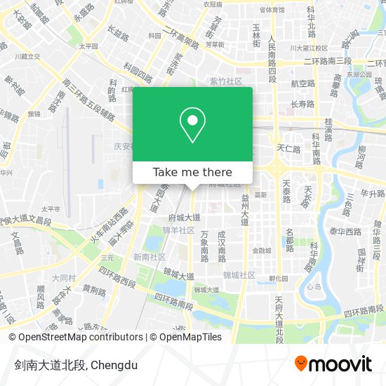 剑南大道北段 map