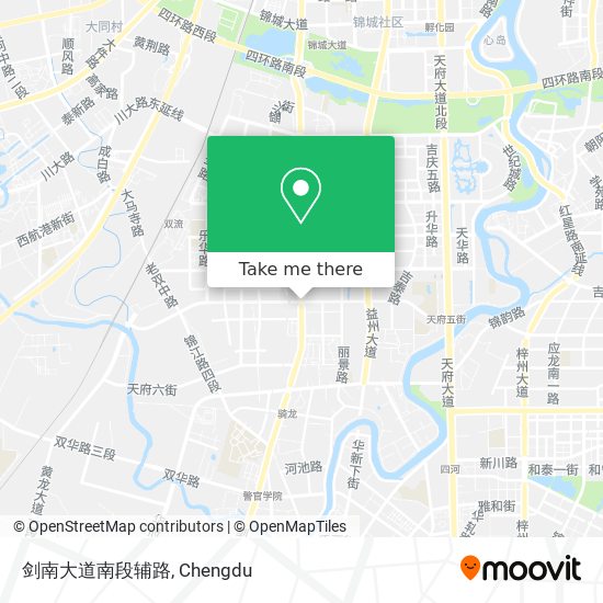 剑南大道南段辅路 map