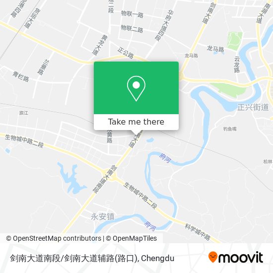 剑南大道南段/剑南大道辅路(路口) map
