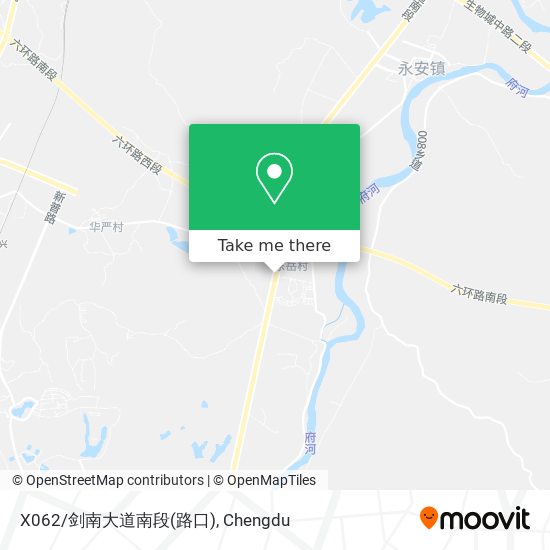 X062/剑南大道南段(路口) map