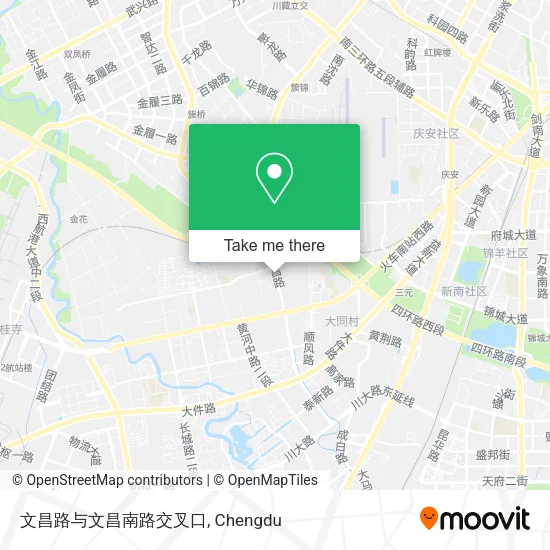 文昌路与文昌南路交叉口 map