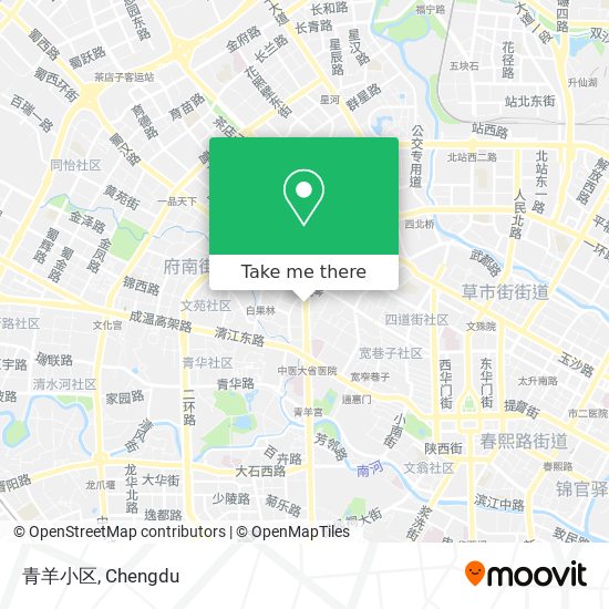 青羊小区 map