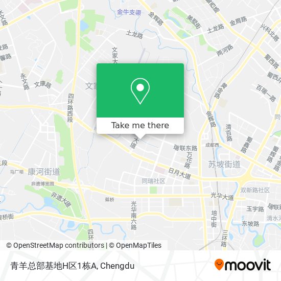青羊总部基地H区1栋A map