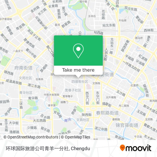 环球国际旅游公司青羊一分社 map