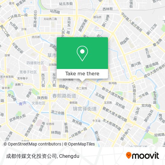 成都传媒文化投资公司 map