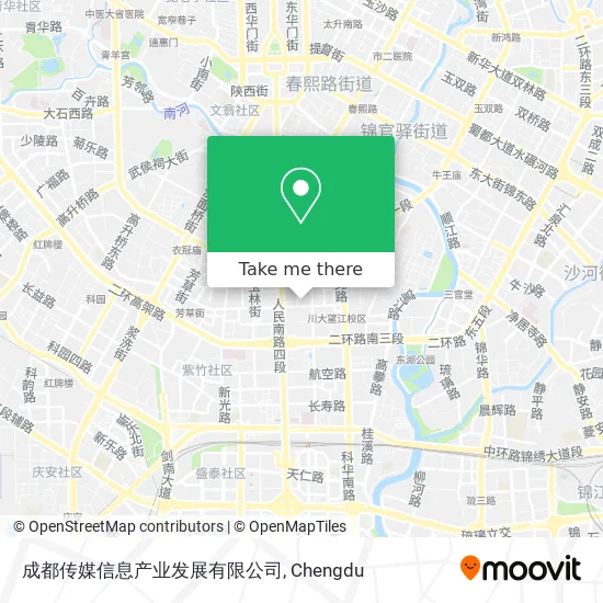 成都传媒信息产业发展有限公司 map