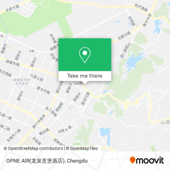 OPNE AIR(龙泉意堡盾店) map