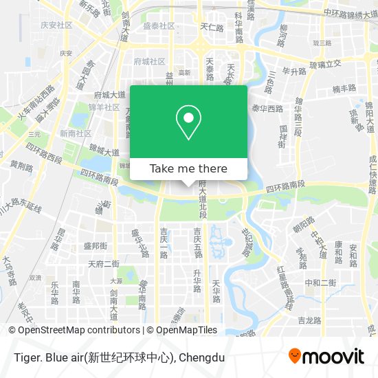 Tiger. Blue air(新世纪环球中心) map