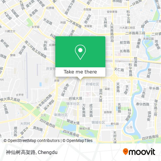 神仙树高架路 map