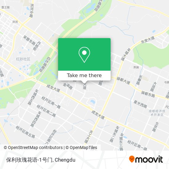 保利玫瑰花语-1号门 map