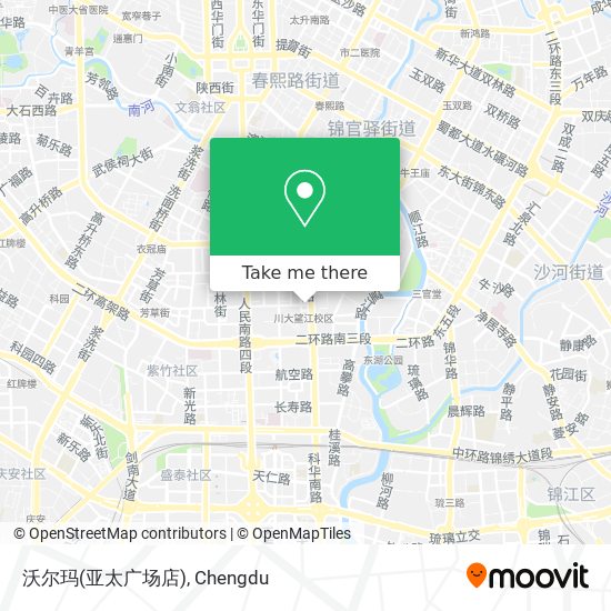 沃尔玛(亚太广场店) map