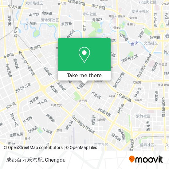 成都百万乐汽配 map