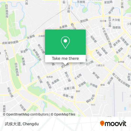 武侯大道 map