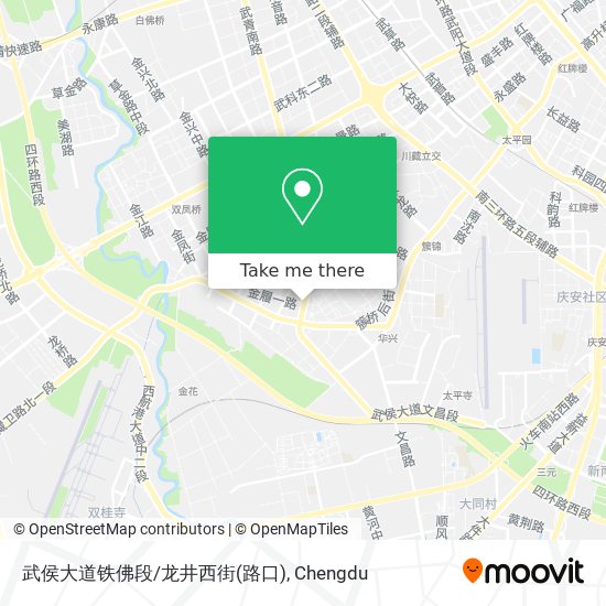 武侯大道铁佛段/龙井西街(路口) map
